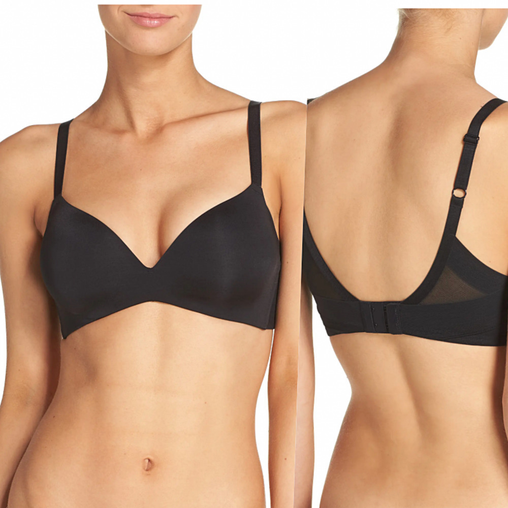 Wacoal Black Wireless Molded Bra 40D NWT